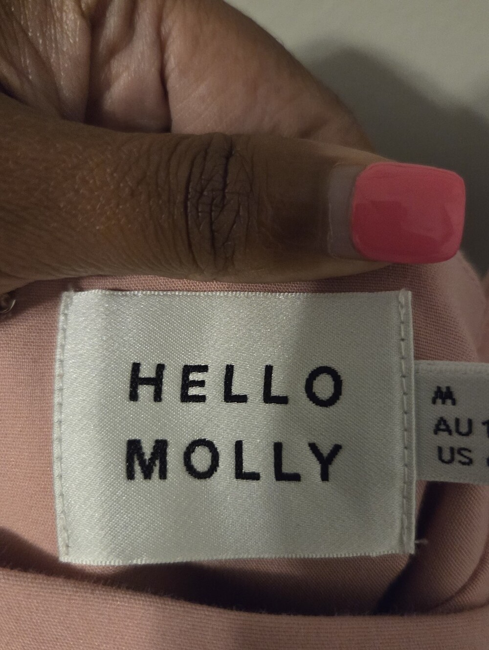 Hello Molly Womens Pink Square Neck Bodycon Sheath Midi Dress With Slit. Sz 6 - Picture 7 of 9